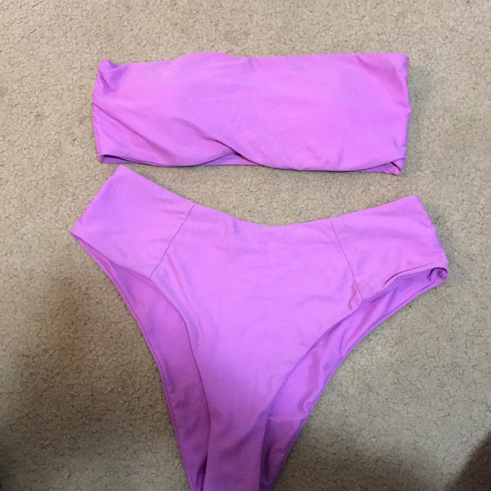lavender high waisted bikini